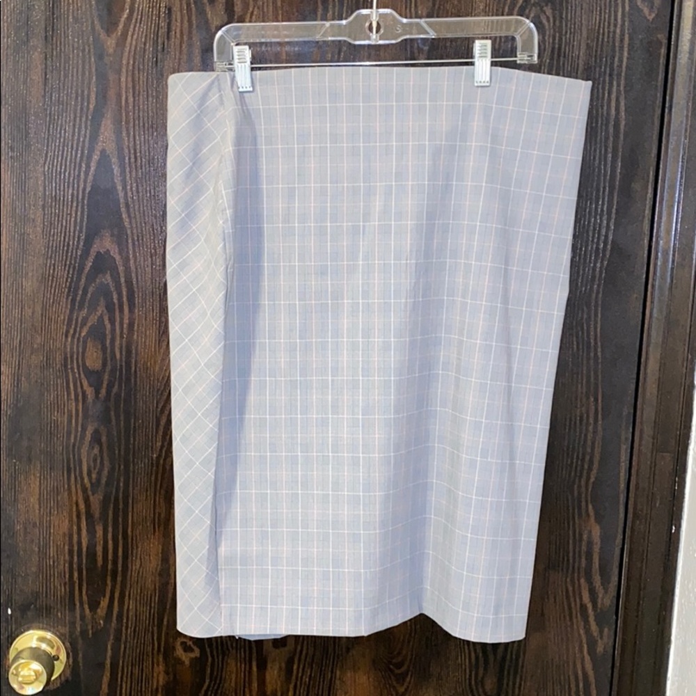 Plaided Pencil skirt